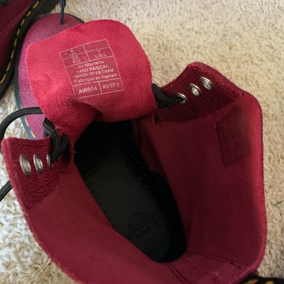 DR. MARTENS 1460 Pascal Red Glitter - Picture 6 of 9